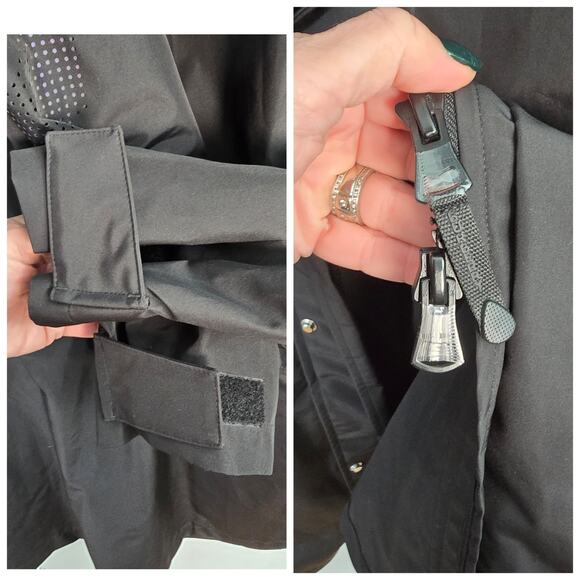 Burberry Men’s Black Perforated Logo Packaway Hood Technical Car Coat XL NWT - Picture 14 of 14